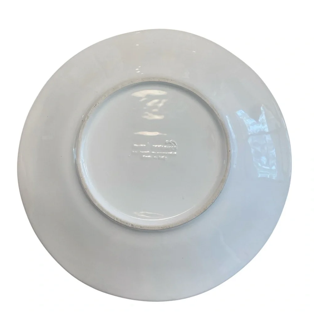 White by Sweet Ceramic La Ceramico D'Italia Embossed Make in Italy Dinner Plates